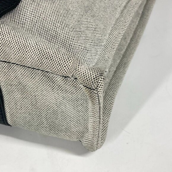 HERMES Sac Arne MM Bag Hand Bag Tote Bag Toile H / Leather Black/gray - Picture 14 of 15